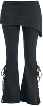 Gothicana Zwarte legging met bootcut en rokgedeelte - Dames - L