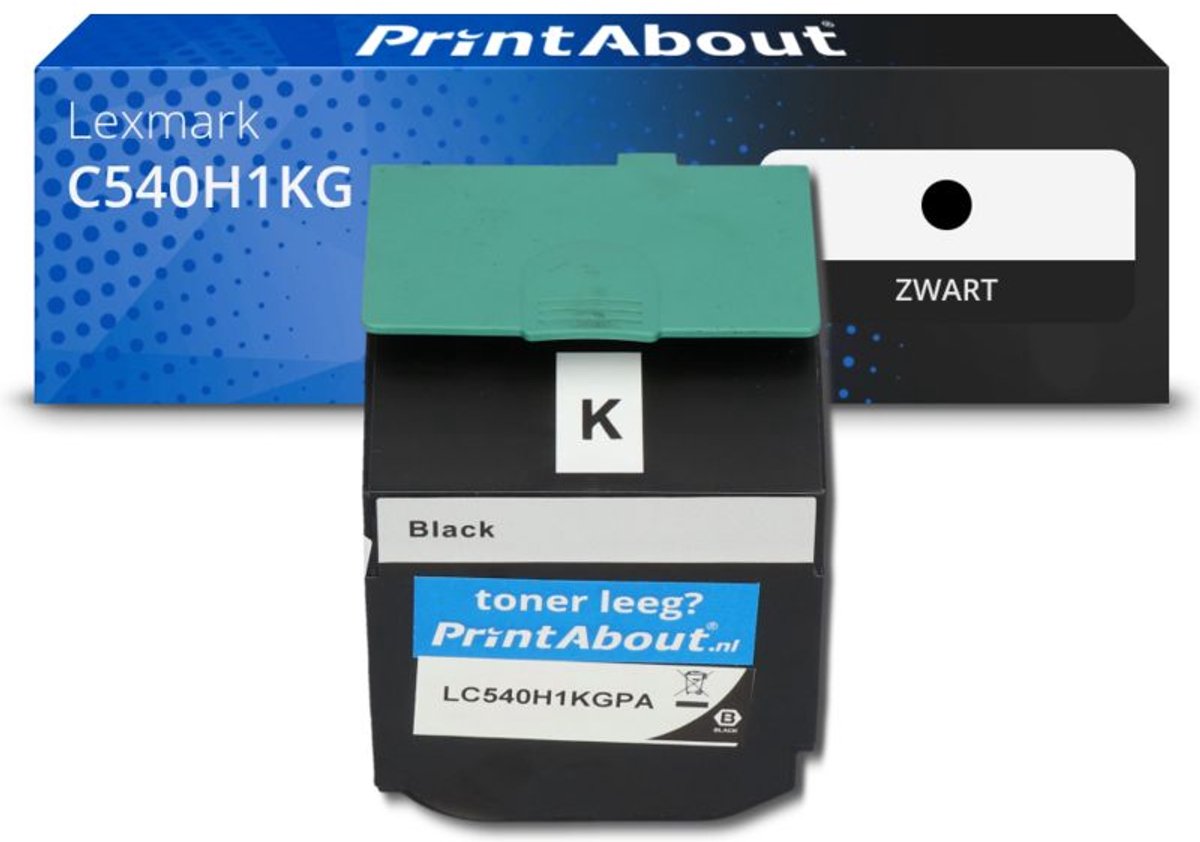 PrintAbout Lexmark C540H1KG toner zwart