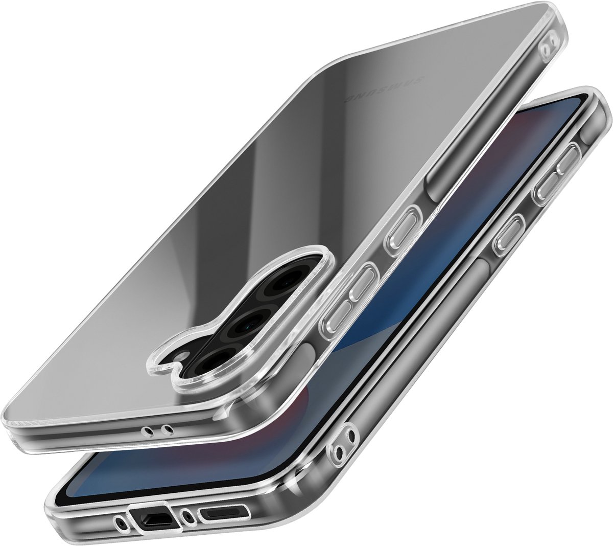 Mayaxess, Tasje Geschikt voor Samsung Galaxy A56 Zacht Silicone, Transparant