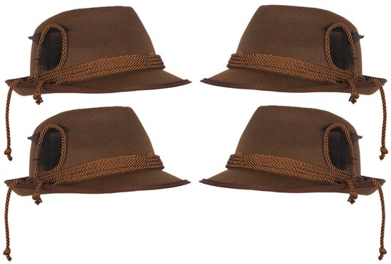 Boland Chapeau Tyrolien Dieter – Chapeau Feutre Traditionnel Bavarois Pour Oktoberfest, Carnaval, Fête à Thème Adulte