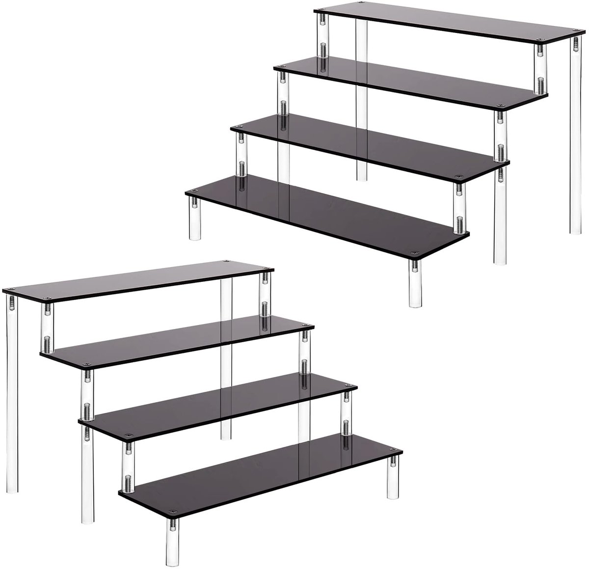 Unyqoos ® Acryl Display Standaard met Vier Lagen voor Diverse Organisatie