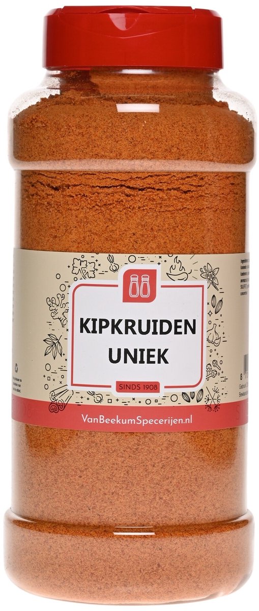 Goedkoopste Van Beekum Specerijen - Kipkruiden Uniek - Strooibus 600 Gram