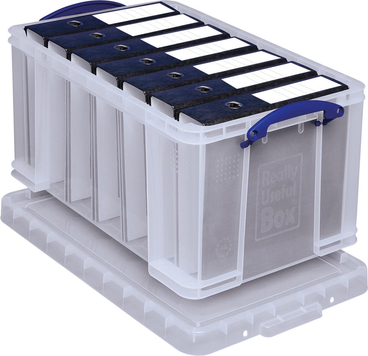 Really Useful Box - RUB - Stapelbare opbergdoos 48 Liter 600 x 400 x 315 mm - Transparant - opbergbox