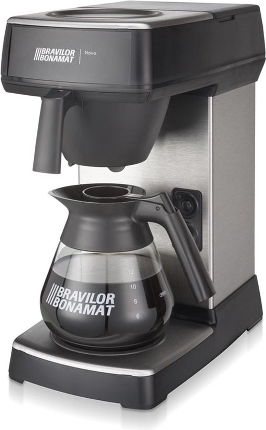 Bravilor Bonamat Novo - Koffiezetapparaat incl. 1 glazen kan - RVS