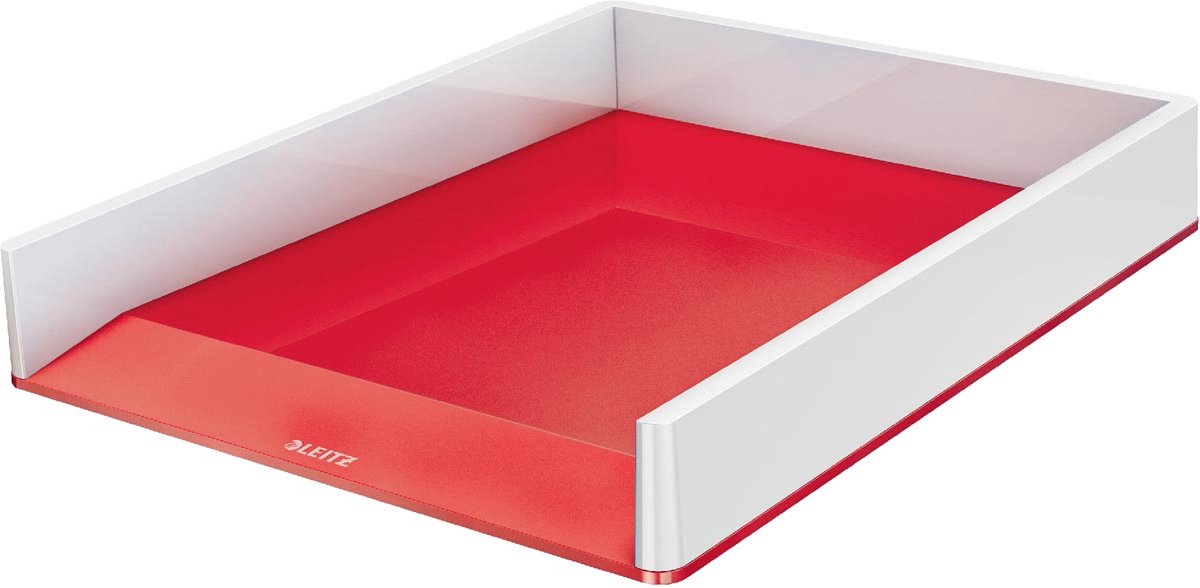 Leitz WOW brievenbakje rood 4 stuks