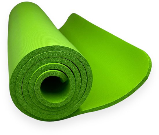 Padisport Yoga Mat Groen - Fitness Mat Extra Dik - Yoga Mat Extra Dik - Pilates Mat - Dikke Yogamat - Yoga Mat Anti Slip - Yoga Matje - Yoga Mat Dik - Sport Mat - Sport Matje Fitness
