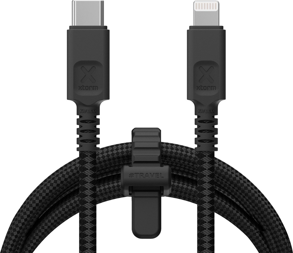 Xtorm Next Gen USB-C naar Lightning Kabel - 1,5 Meter - USB-C kabel - Extra stevige USB-C kabels - Oplaadsnoer - Oplaadkabel geschikt voor Telefoon/Ipad - Zwart