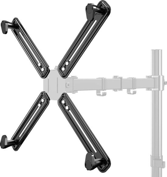 2U Verticaal Wandmonteerbare Patch Paneel Beugel/Bracket - Staal - Montagebeugel voor 19 Netwerk, Server en Data Apparatuur met Montagemateriaal (RK219WALLV