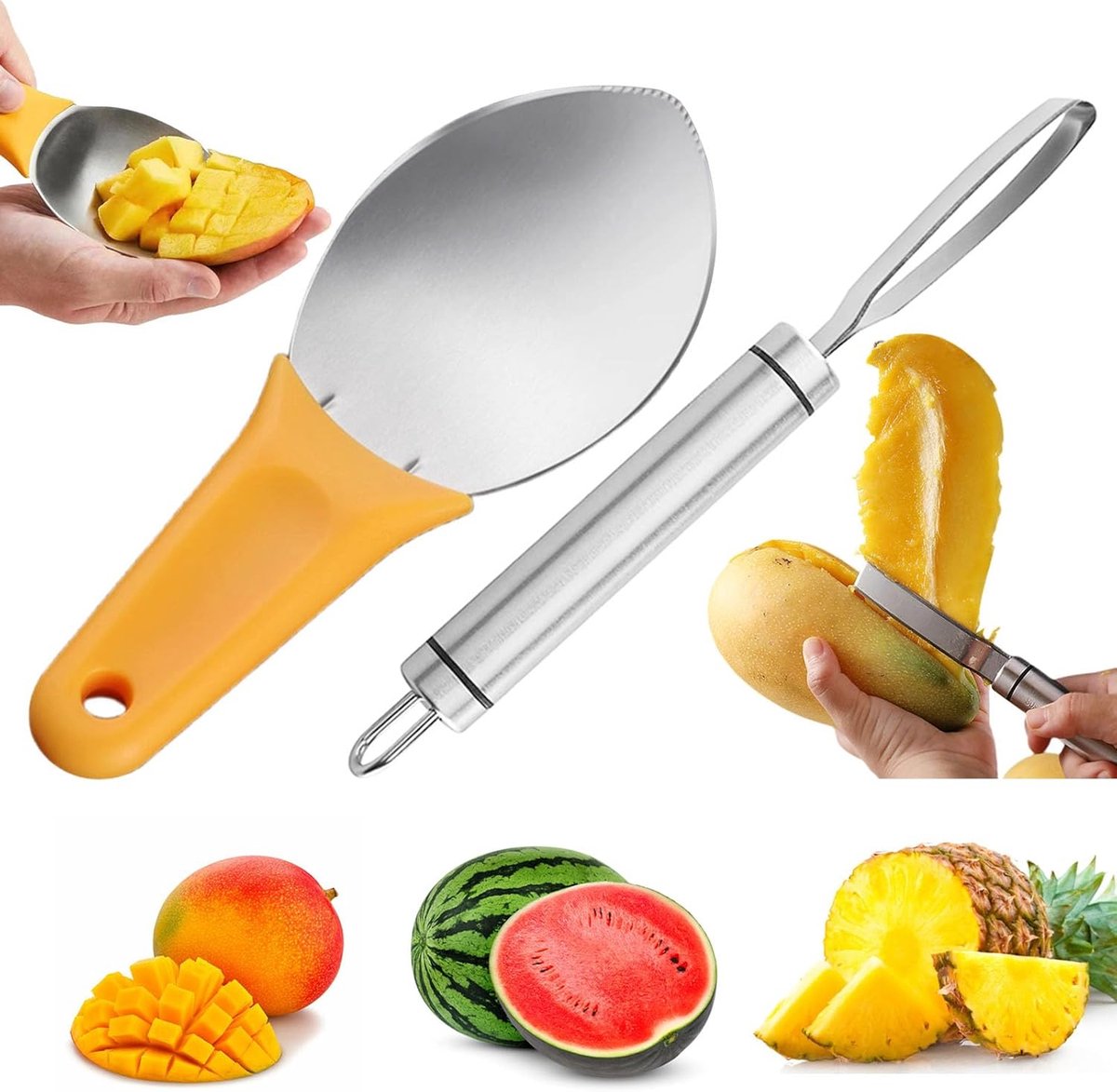 Lexium Ananassnijder - Pineapple Slicer - Ananas Snijder - Ananasboor - Gemakkelijk Vast Te Houden - Vaatwasser bestendig