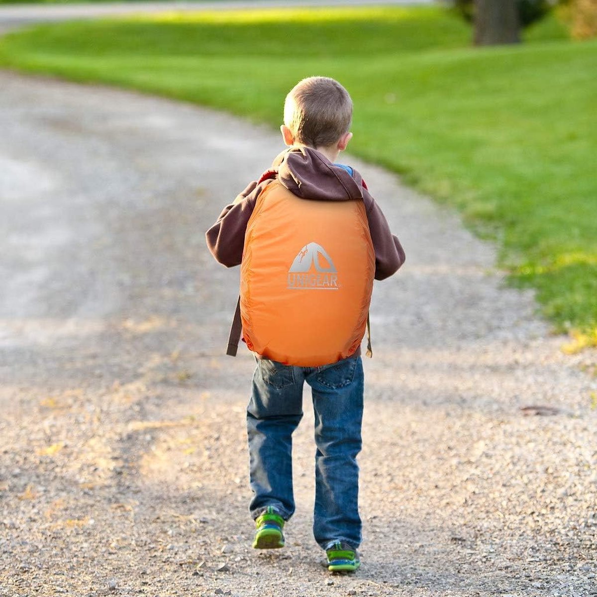 Regenhoes voor rugzakken Schooltas met reflector, waterdichte regenhoes Rugzakhoes Regenhoes voor kamperen Wandelrugzak