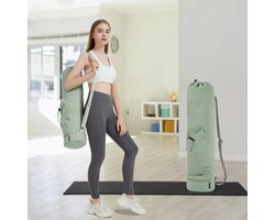 Yogatas met natvak en flessentas, sporttas voor dames, verstelbare...