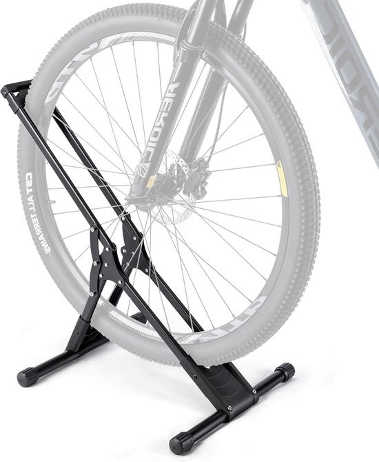 Cavalletto Bici Regolabile In Altezza 30-36 Cm - Adatto Per Ruote 24-29 Pollici, In Lega Di Alluminio, Con Piedino Antiscivolo, Per MTB E City Bike
