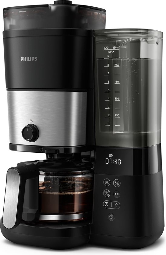 Philips All-in-1 Brew HD7900/50 - Cafetière avec filtre - Noir & Argent