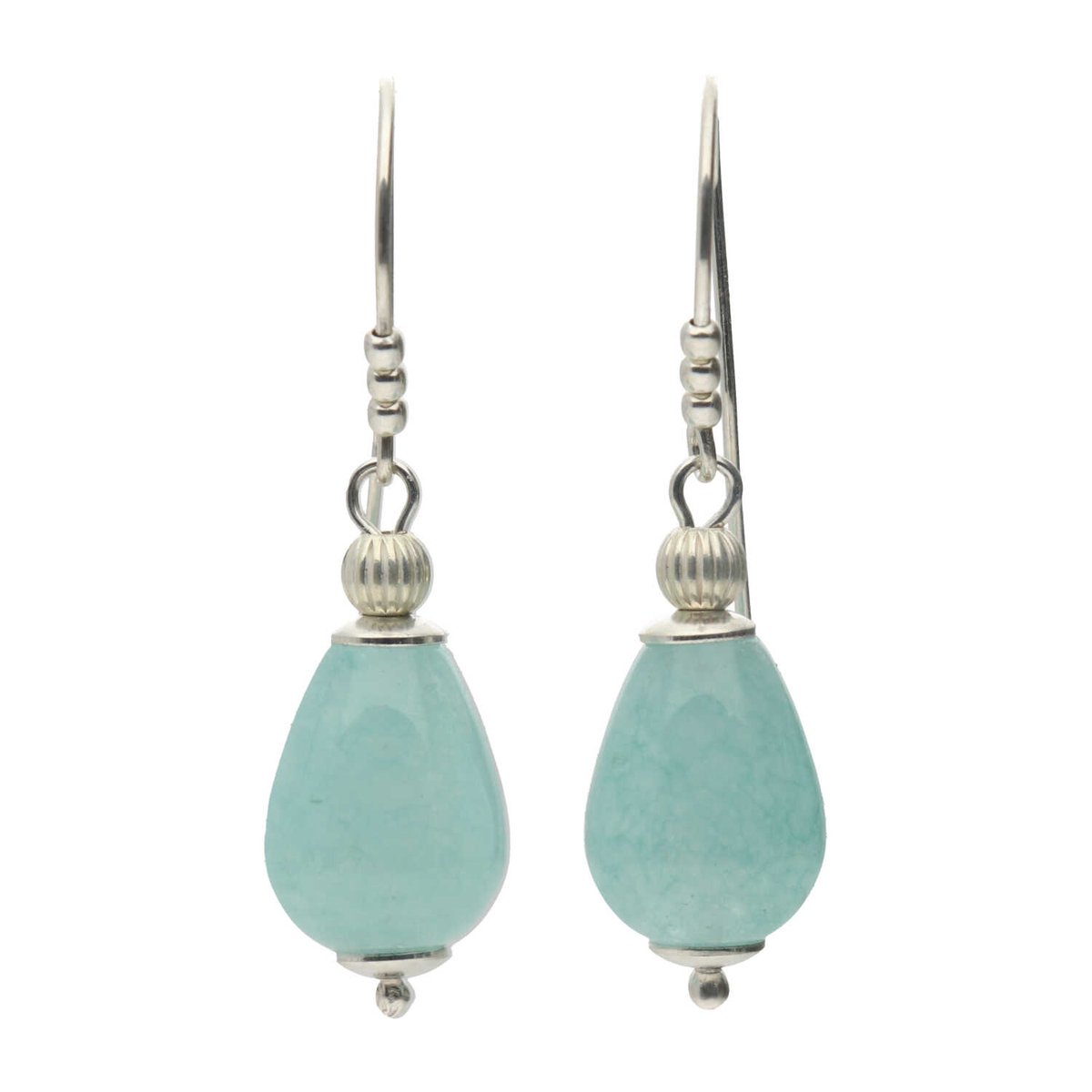 Bela Donaco - Oorbellen Classic – Turquoise Agaat – Sterling Zilver