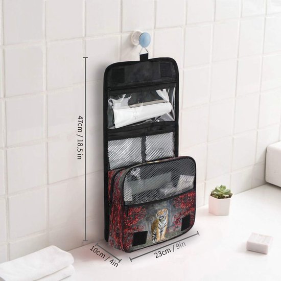 RXYY Opknoping Reizen Dier Pinguïns Patroon Toilettas Vouwen Badkamer