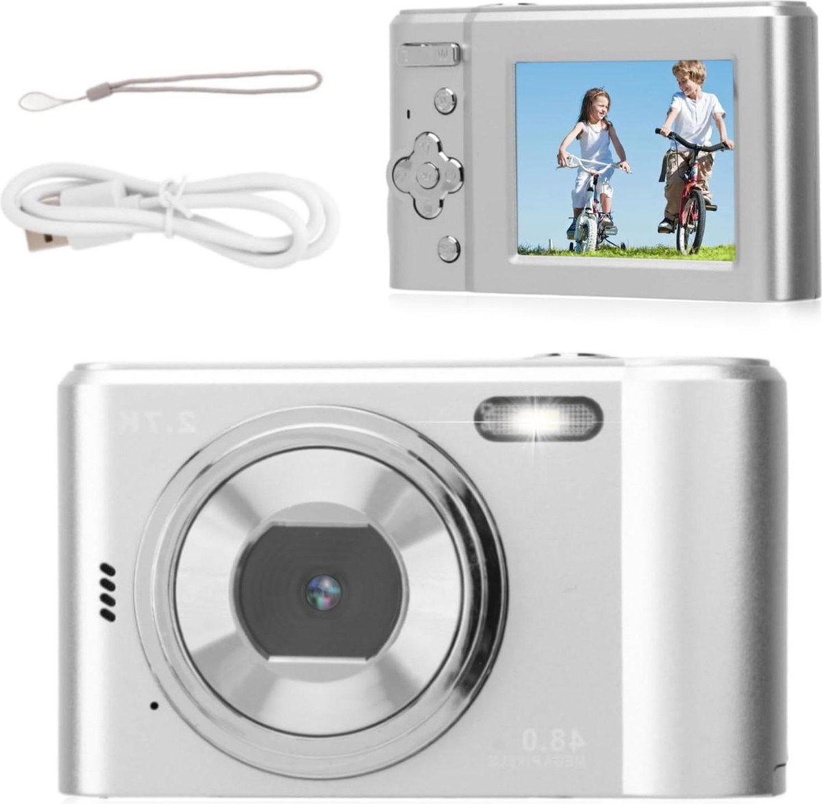 Compact Camera 16X Digitale Zoom 2.4in - 44MP 1080P Selfie Anti Shaking Camera-voor Tieners Studenten-Jongens Meisjes-Senioren .