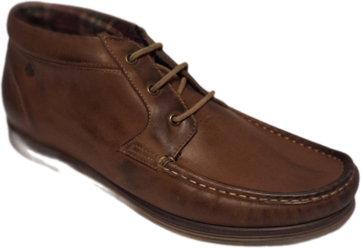 Base London -MOCCASIN BOOTS-GRAIN TAN-LEER