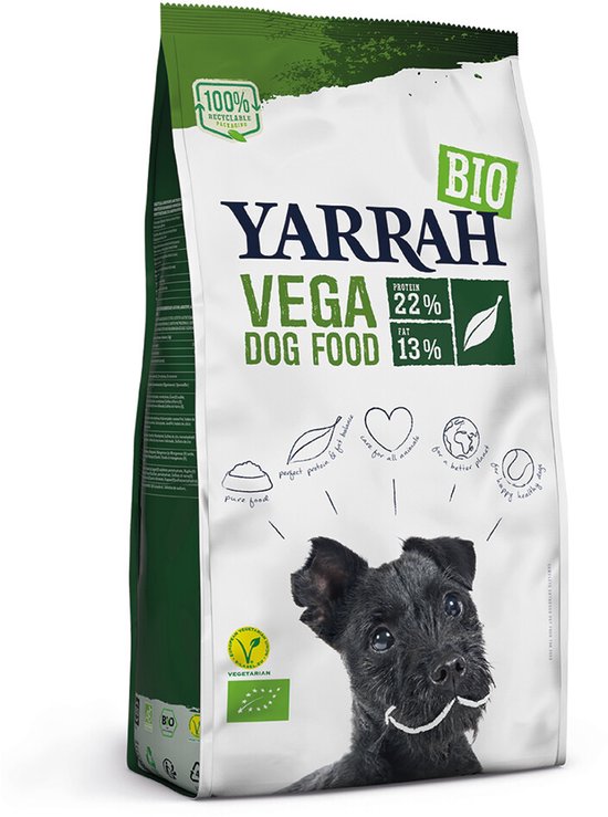 4x Yarrah Bio Hondenvoer Vegetarisch 2 kg