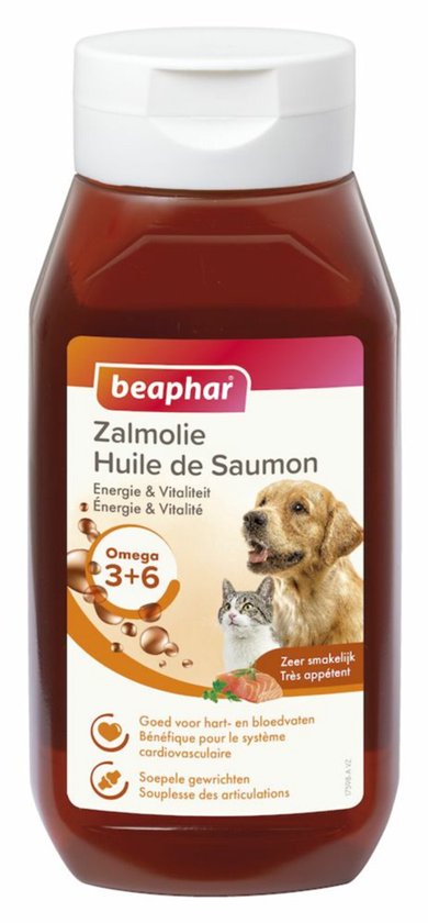 Beaphar Zalmolie - 6 x 430 ml - Voordeelverpakking