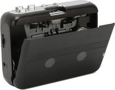 Bol.com Bluetooth-cassettespeler met Hoofdtelefoon Draagbare Stereo Retro Auto Reverse Walkman Draadloze FM-cassettespeler voor ... aanbieding