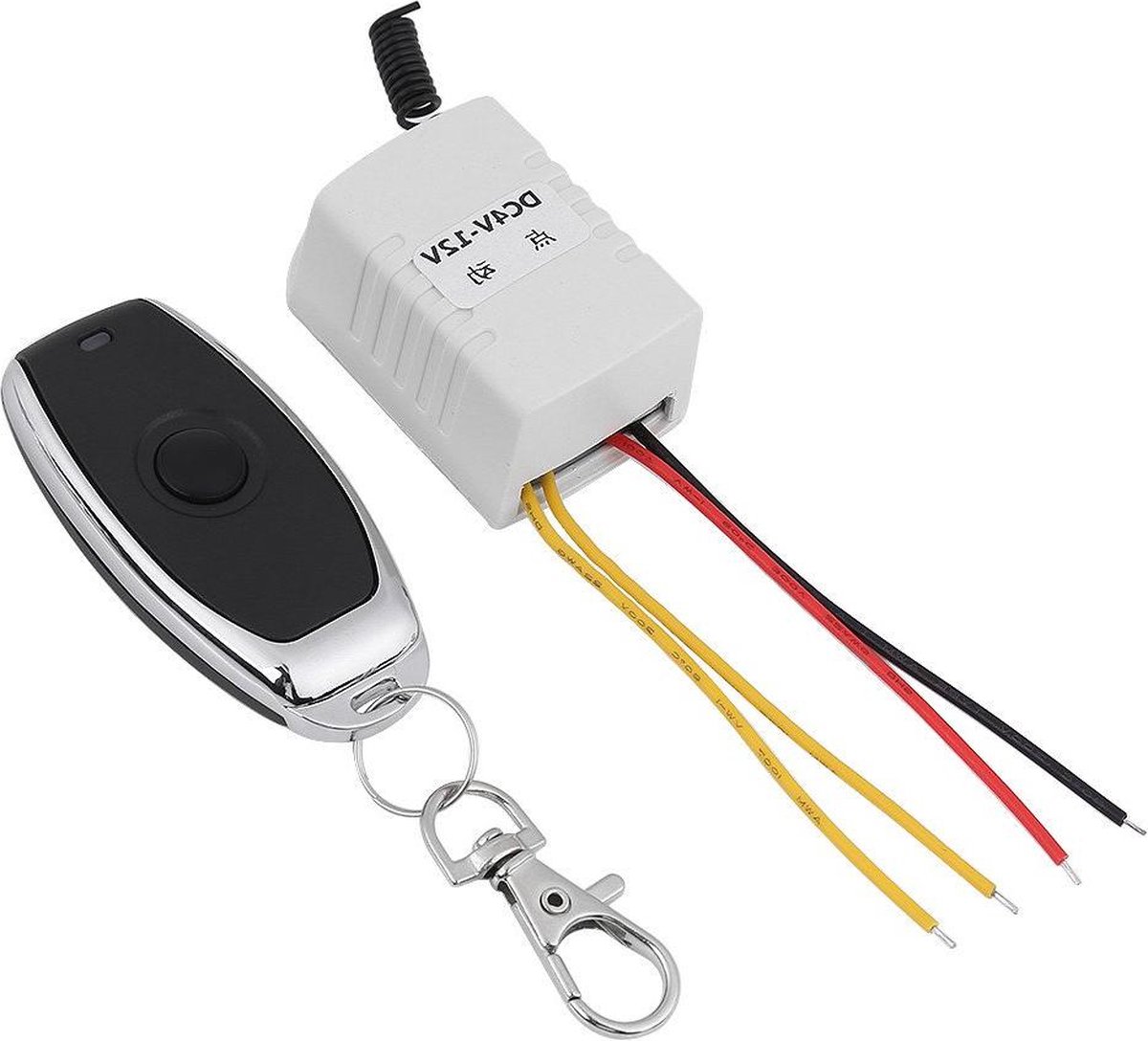 Afstandsbediening schakelaar - 4V 5V 6V 7.4V 9V 12V - mini radio relais - sleutelschakelaar ontvanger + zender .
