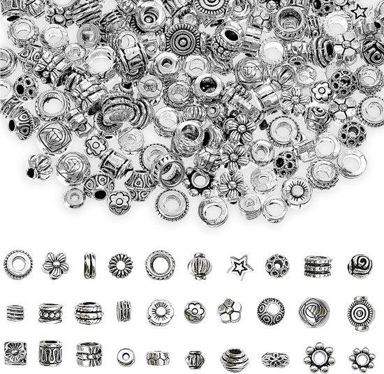 Zilverkleurige Tussenkralen voor Sieraden