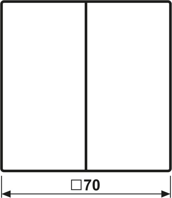 Jung x2 Cache Interrupteur pour stores blanc LS995PWW