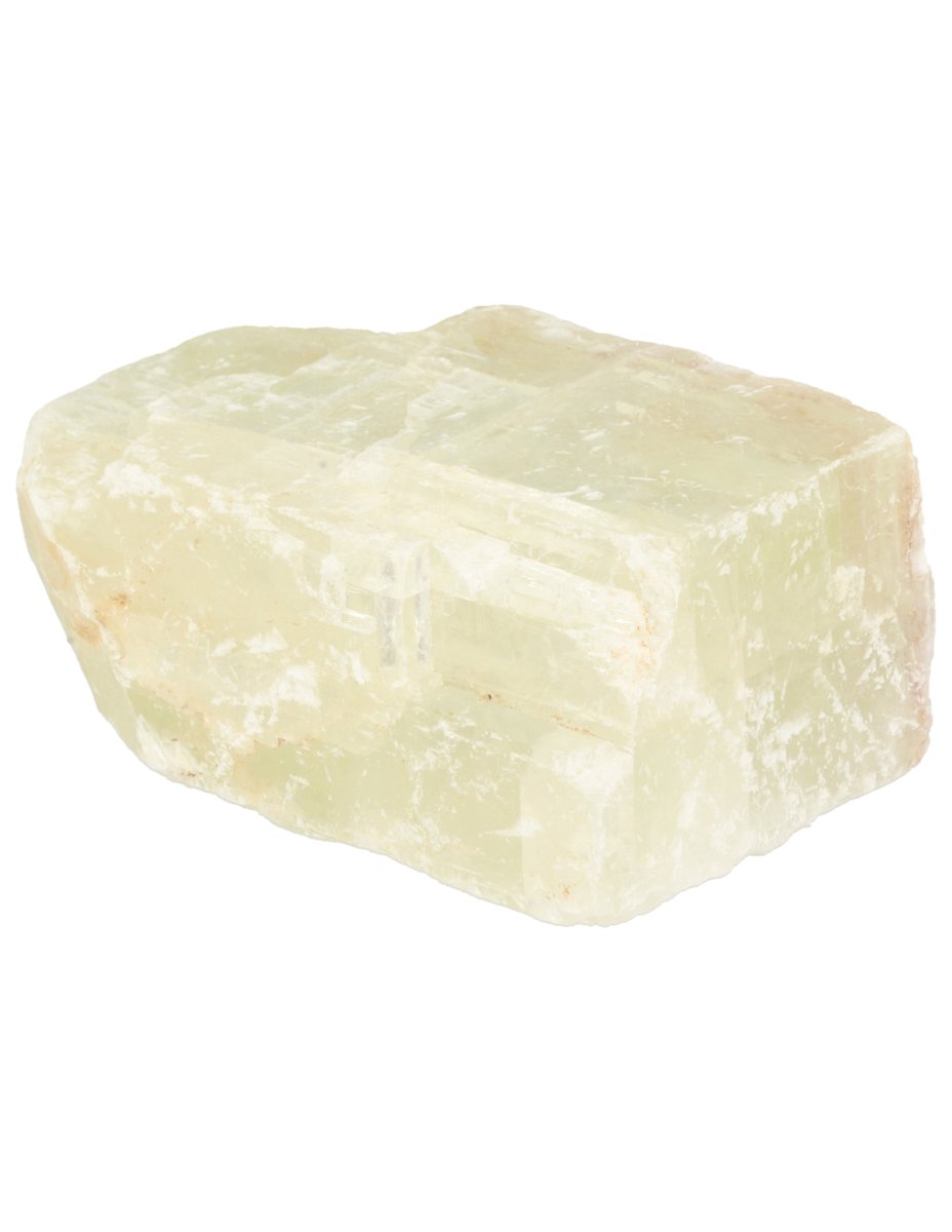 Ruben Robijn Calciet groen dubbelspaat ruw stuk 300-400 gram