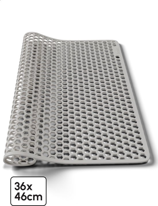 Bodo® – Tapis d'évier en Siliconen beige - 36 x 46 cm - Accessoires de vêtements pour bébé de Cuisine - Protecteur d'évier pour 40 x 50 cm - Sous-verres en Siliconen - Anti rayures - Accessoires de vêtements pour bébé d'évier