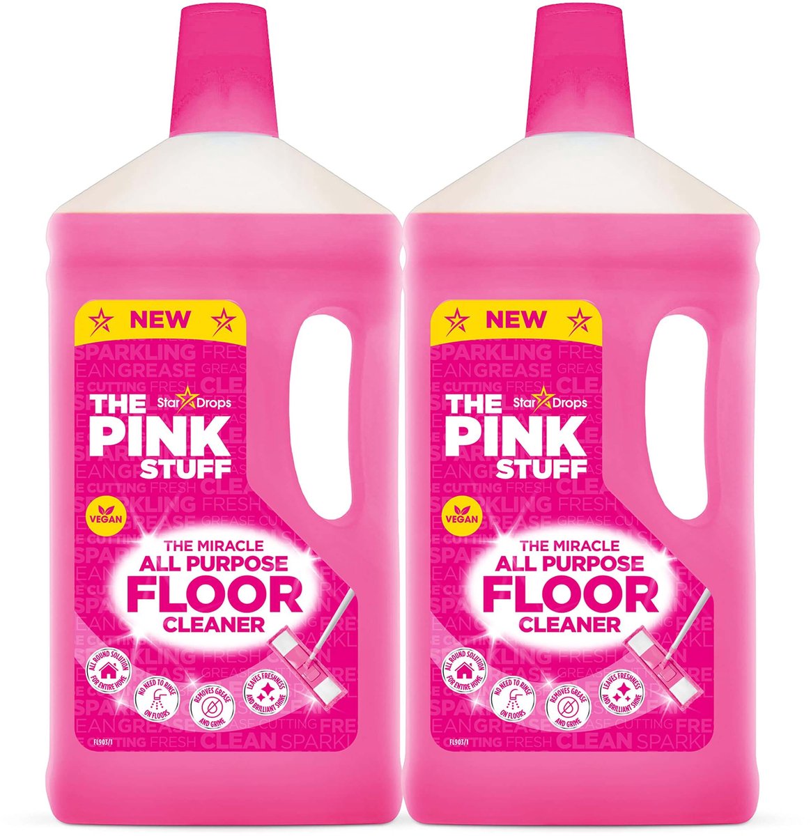 The Pink Stuff Vloerreiniger 1 liter - 2 pack