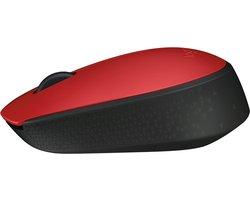 Logitech M171 - Draadloze Muis - Geschikt voor PC/Mac - Inclusief USB Mini Receiver - Rood