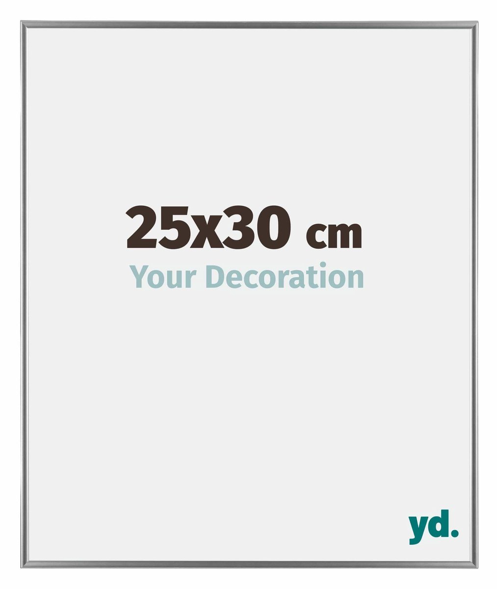 yd. Your Decoration - Fotolijst 25x30 cm - Kunststof - Zilver Hoogglans - Evry