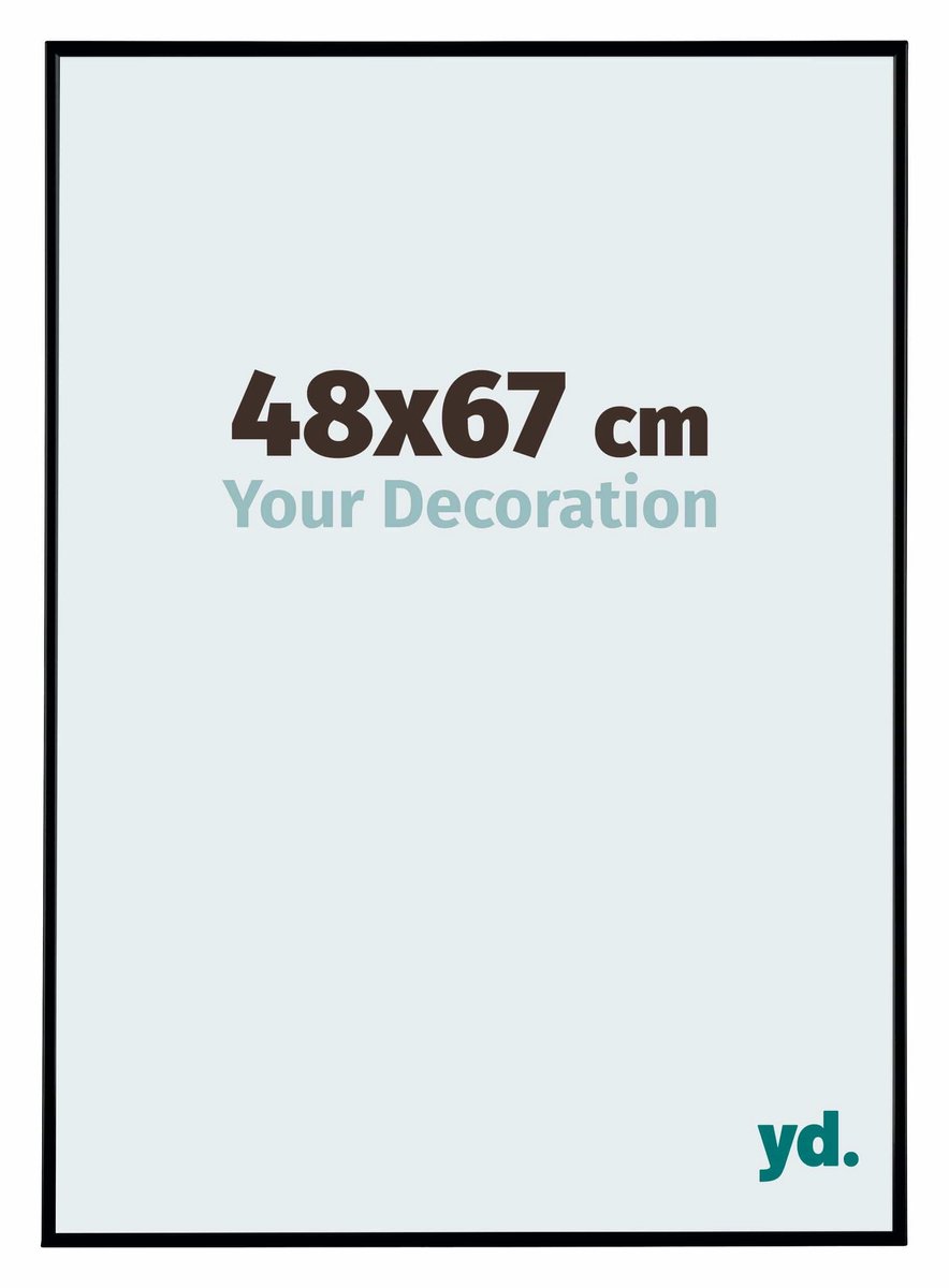 yd. Your Decoration - Fotolijst 48x67 cm - Kunststof - Zwart Mat - Evry