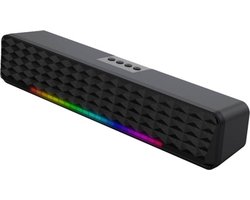 Bluetooth 5.0-luidspreker-Subwoofer-Soundbar-RGB dynamische lichteffecten PC-luidsprekers-professionele dual-mode geluidseffecten-Geschikt voor computers, mobiele telefoons en tv’s