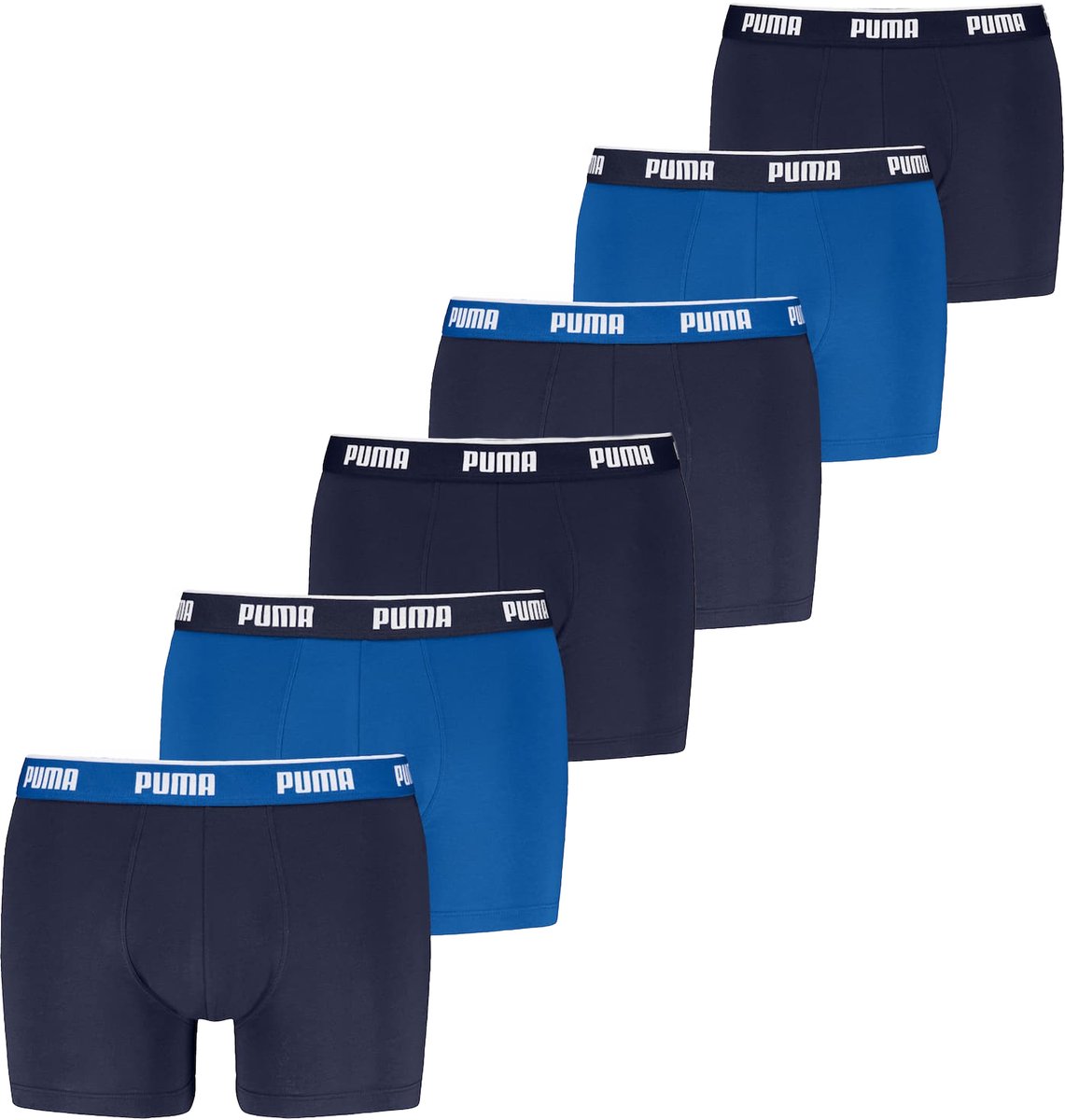 Puma Boxershorts 6-pack blauw