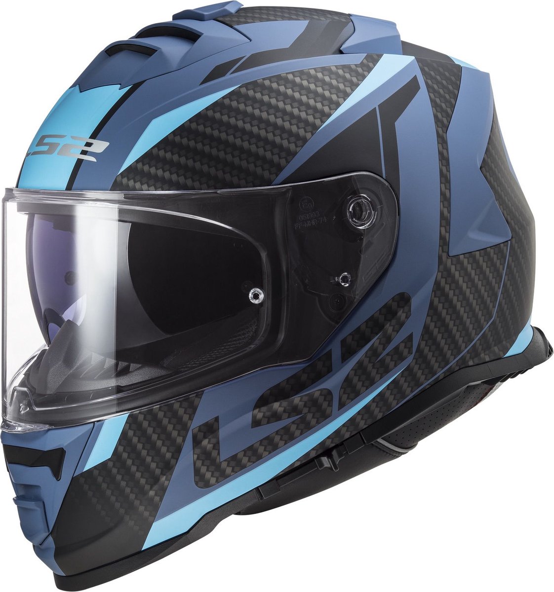 LS2 FF800 Storm II integraal helm Racer mat blauw XL