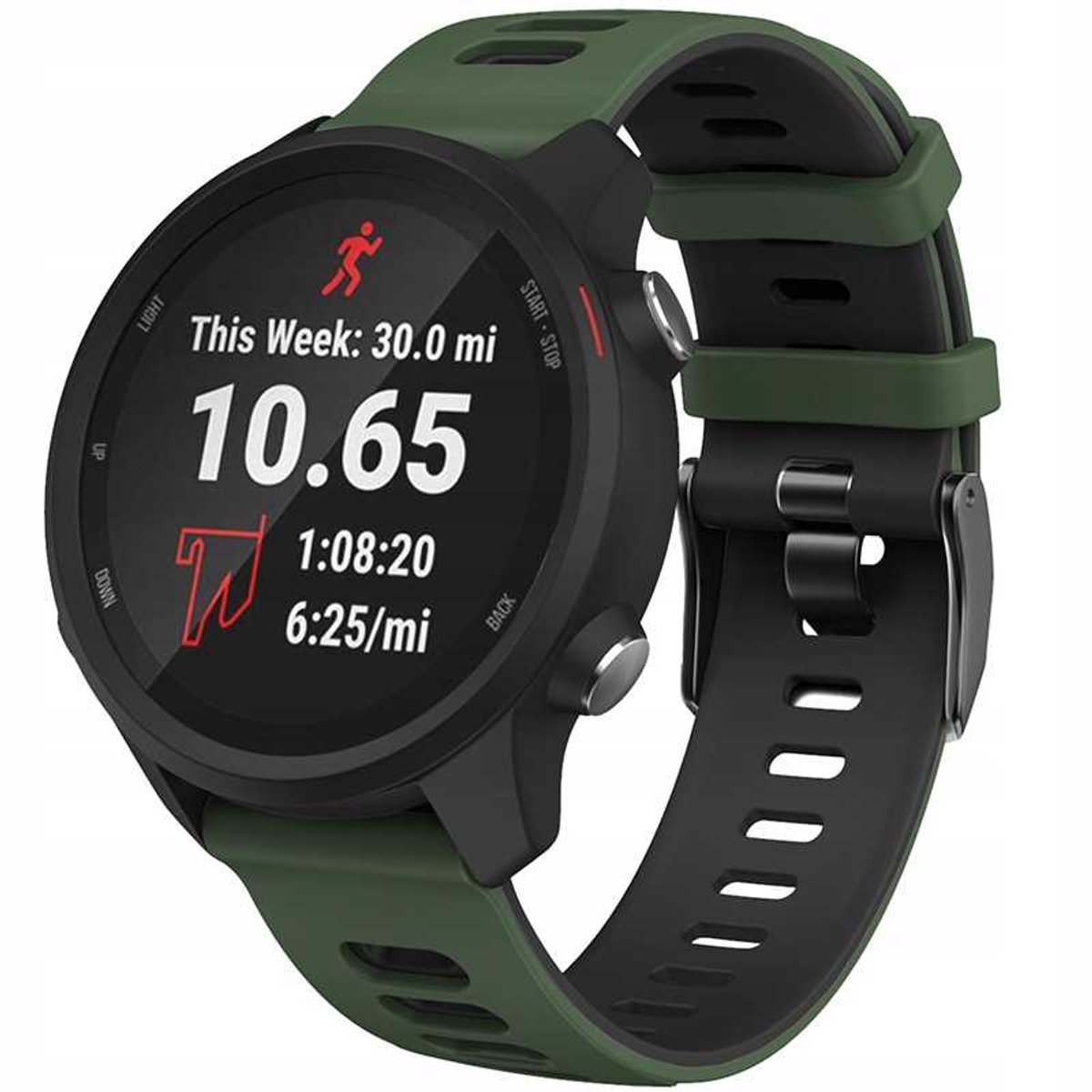 Spacecase Sc Seeker Band Horlogeband 20Mm Donkergroen Voor Smartphones