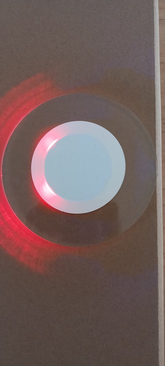 Glascoating met LED verlichting - 10 cm