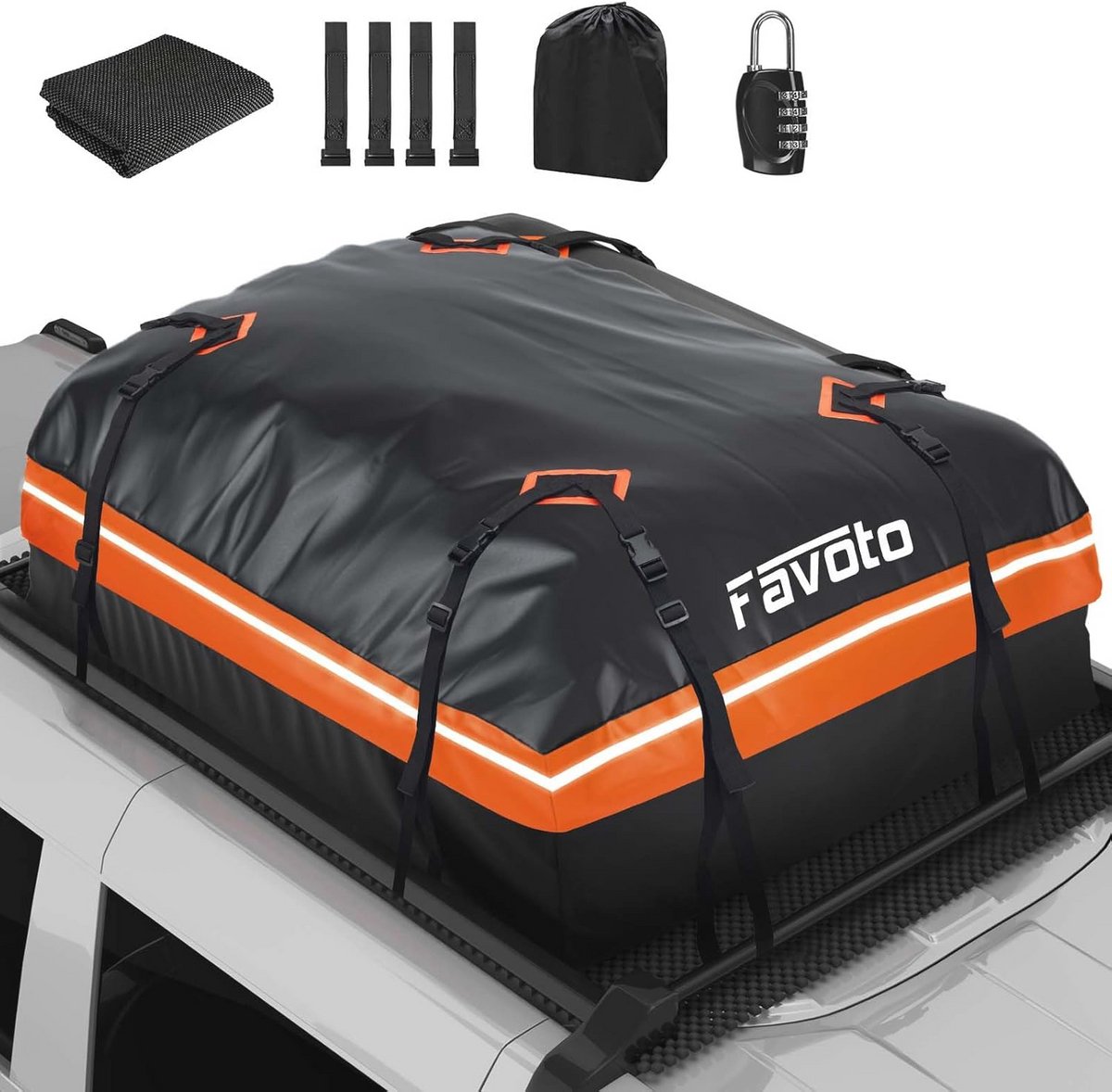 Opvouwbare Dakkoffer 425 Liter - Waterdichte Bagagedrager voor Auto's en SUV's
