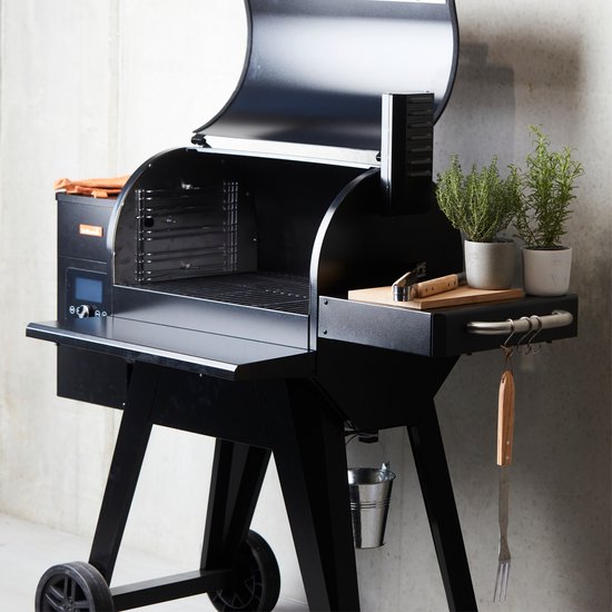 Barbecue à Pellets Barbecook Arthur – Gril Avec 3 Grilles, 75-260°C, émail Noir – Pour Cuisson Fumée Et Grillades Précises - 9