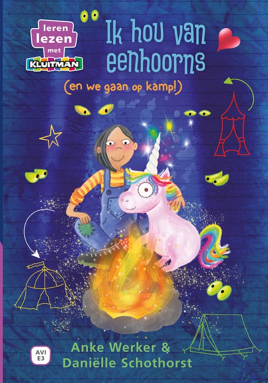 Leren lezen met Kluitman - Ik hou van eenhoorns (en we gaan  ... - cover