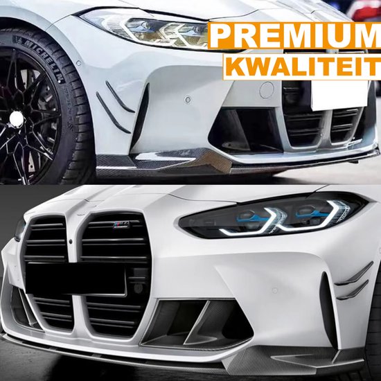Auto Voorspoiler voor BMW Serie 1 E81 E82 E87 E88 LCI 2008 2009 2010 2011,Krasbestendige Auto Voorbumper Lip Splitter Voorbumperbeschermer Body Kit, A/Carbon Fiber