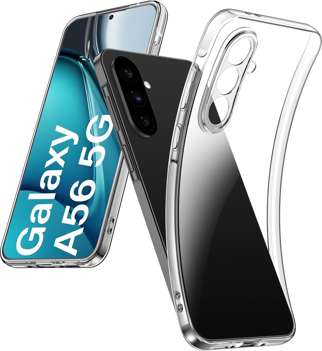 Flexibele achterkant Silicone hoesje Transparant Geschikt voor: Samsung Galaxy A56