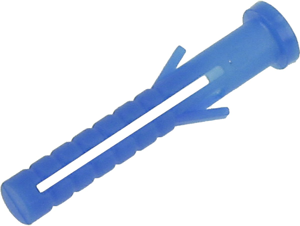 Kraagplug - universeel - 6 x 40 mm - blauw