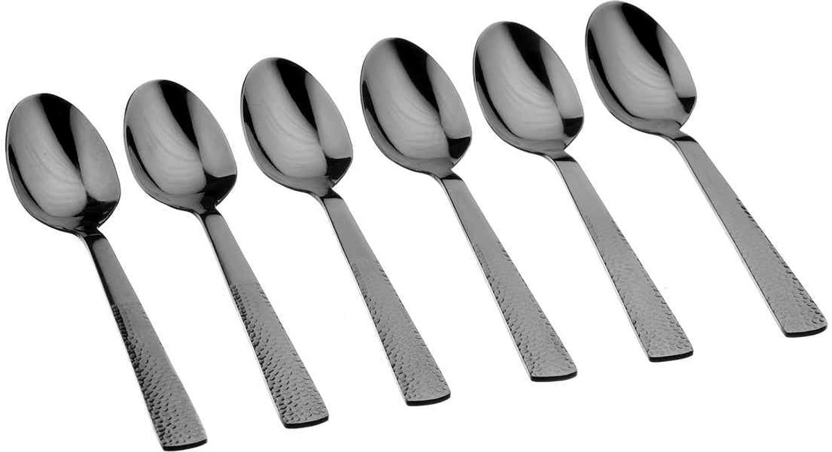 Set van 6 Kleine lepels FINN - Zwart