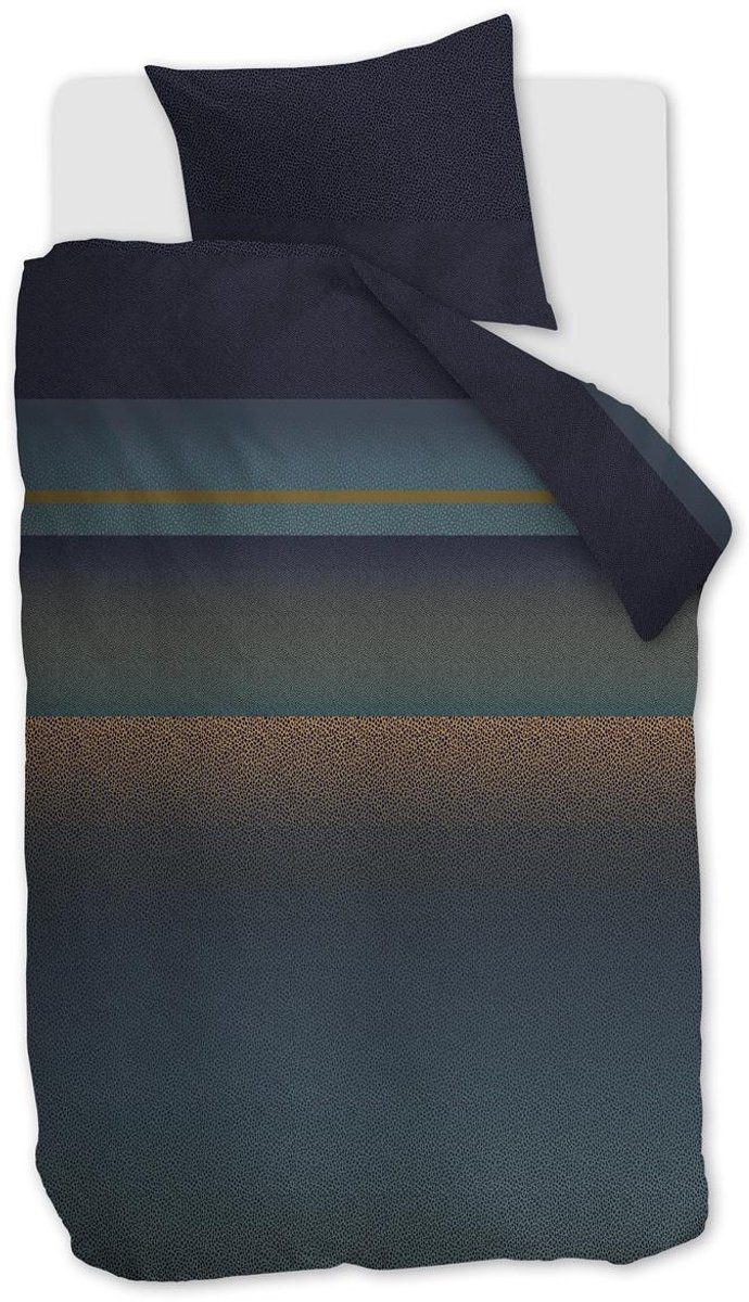 Beddinghouse Lenny dekbedovertrek - Eenpersoons - 140x200/220 cm - Blauw
