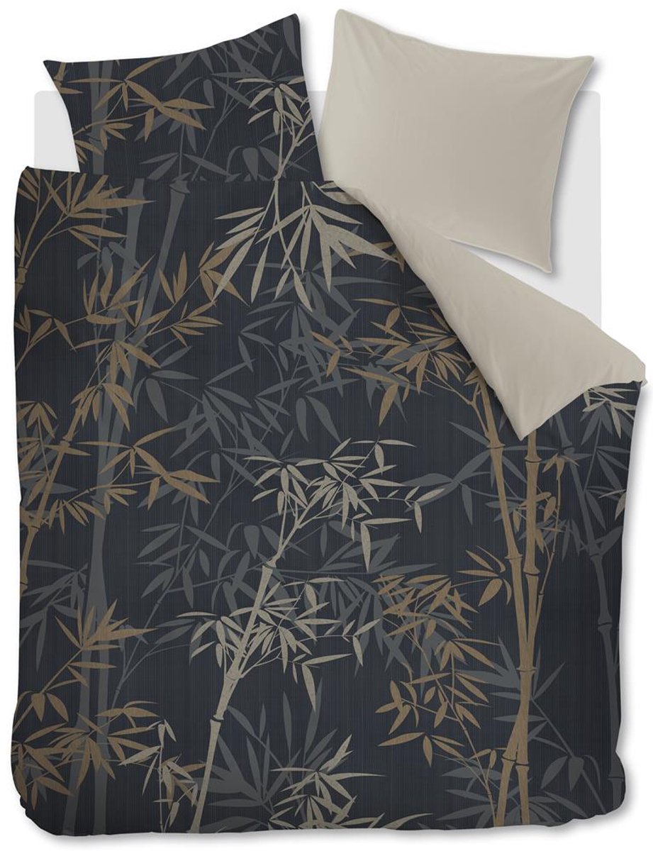 Ambiante Kay dekbedovertrek - Tweepersoons - 200x200/220 cm - Donker Blauw