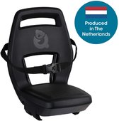 Qibbel Junior 6+ Fietsstoeltje Achter Bagagedrager bevestiging - Quick Connect - Longtail edition - Midnight Black - exclusief voetbeschermingsplaten en voetsteunen