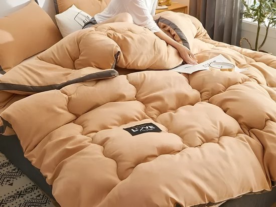 YRRA Pluizig dekbed, dikker dekbed dikker lam kasjmier deken winter zacht warm bed dekbed beddengoed,Roze,150x200cm(1.5kg