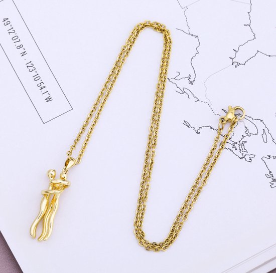 Gepersonaliseerde Twee Harten Gesneden Hanger Ketting Met Namen Sieraden Voor Koppels Gepersonaliseerde Twee Harten Gesneden Hanger Ketting Met Namen Sieraden Voor Koppels